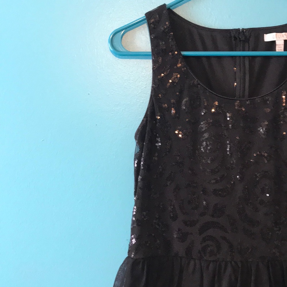 Black Sequin Dress